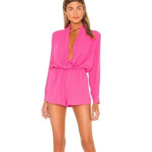 Superdown Kacie Drape neck romper